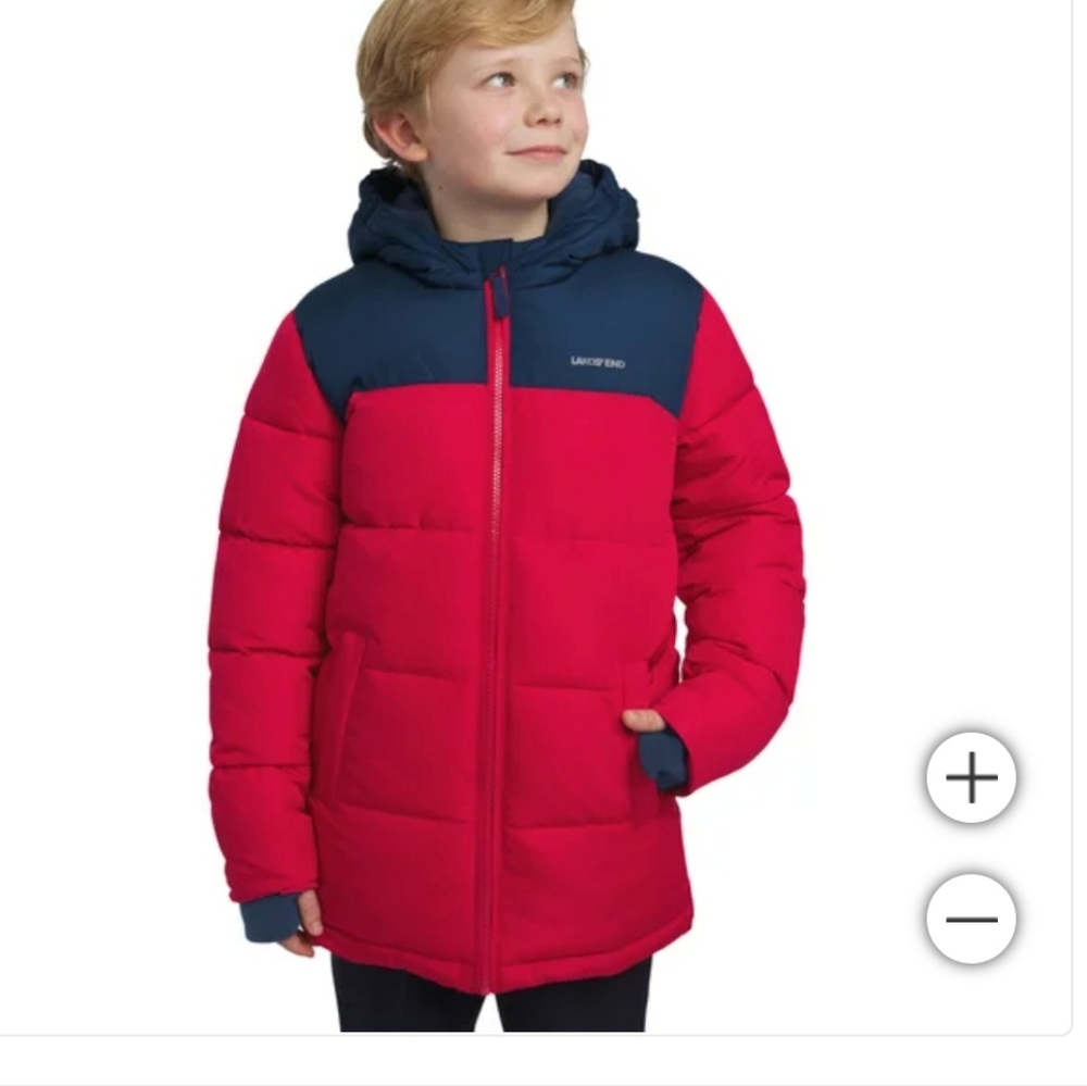 Land's End Hooded Youth Parka Jacket nwt